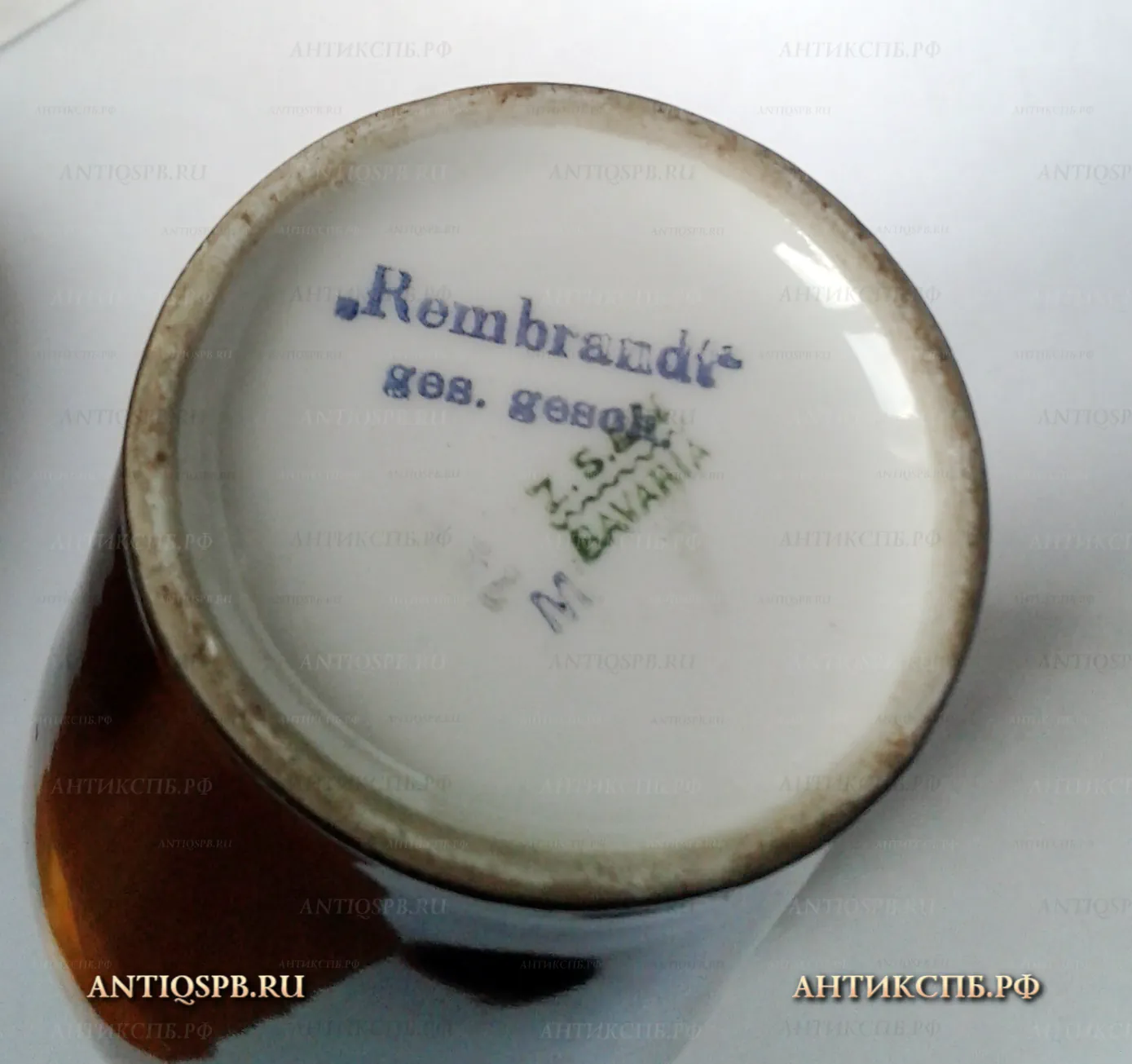 Вазочка фарфоровая "Женский портрет". Rembrand. Европа. Сер. ХХ века. №2052